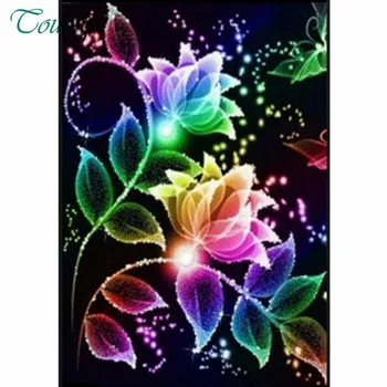 

3d,diamond embroidery,Color flowers,5d diamond painting full diamond mosaic picture of rhinestones cross-stitch christmas gifts