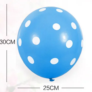 ZHEYIKE 5 шт. Balony Dot латексные шары Круглый волновой точки шар Дети День рождения