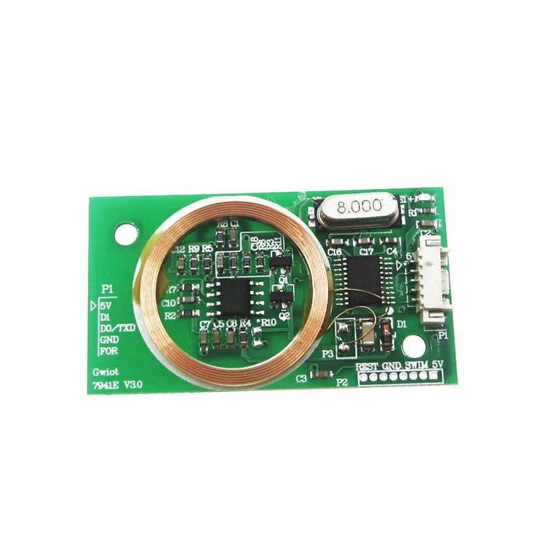 RFID Reader Wireless Module UART 3Pin 125KHz EM4100 DC 5V 8CM for IC Card for Arduino