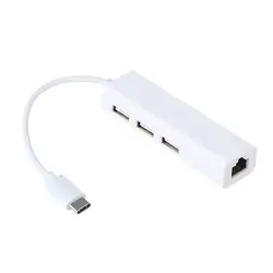 USB 3,1 Тип-C 4-Порты и разъёмы компактный концентратор адаптер, идеально подходит для Apple Новый 12-дюймовый Retina MacBook, Chromebook пикселя 2015 Edition