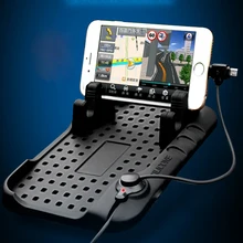 SHEATE автомобильная зарядка магнитный штатив Зарядка держатель телефона Авто двойной разъем универсальный мобильный магнитный держатель Противоскользящий Органайзер