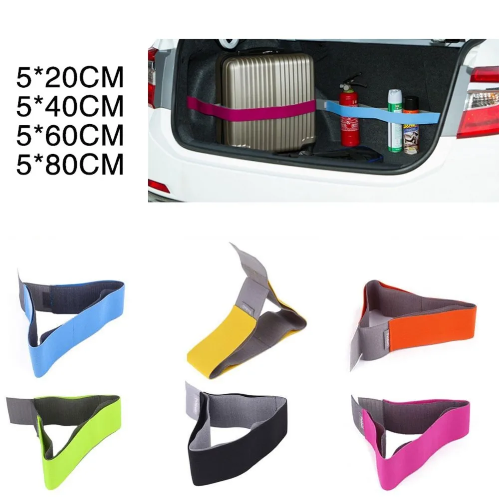 

1PC Car Trunk Storage Fixed Strap Magic Tape Auto Organizer Bandage Tidying Sticky Magic Tape Belt Vehicle Stowing Fasten Mount
