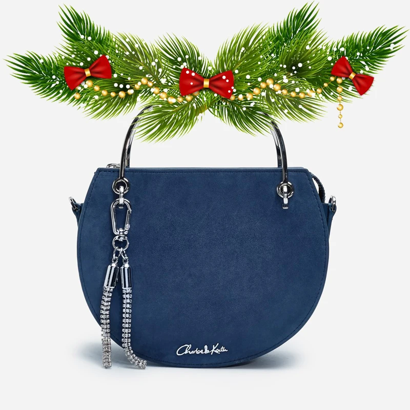 

2018 autumn and winter net red with the fashion European and American wind chain single shoulder diagonal handbag saddle bag