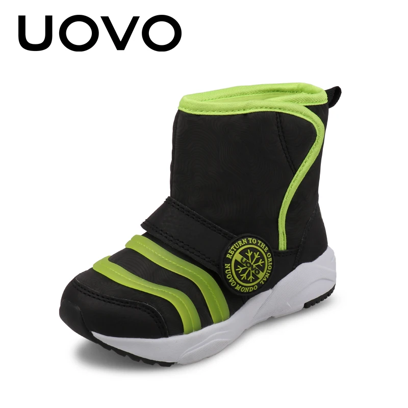 

UOVO 2018 New Kids Sporty Boots Warm and Stylish Kids Shoes Toddler and Little Kids Boys and Girls Boots for eur size 24#-31#