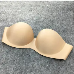 Силиконовый бюстгальтер для Для женщин без бретелек Невидимый Push-Up Bra бесшовные подтяжка груди Бюстгальтеры для женщин Стелс клей Наклеить