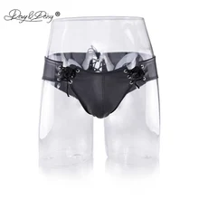 DAVYDAISY Для мужчин сексуальные трусики латексные трусы латексные гей-Фетиш из искусственной кожи порно сексуальное экзотическое женское белье мужское нижнее белье UN503
