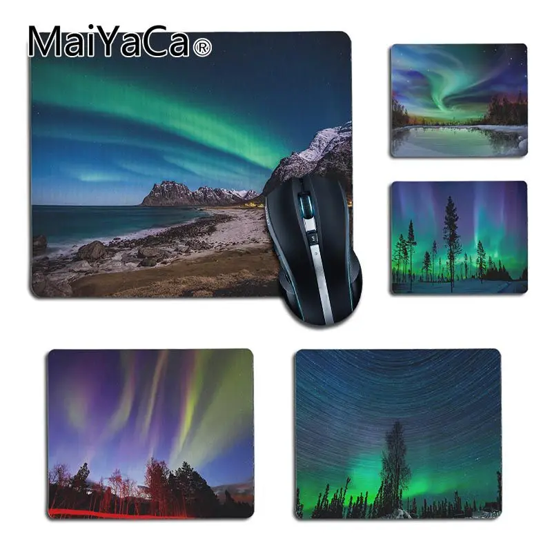 MaiYaCa мой любимый игровой коврик aurora Starry sky резиновый для мышки с аниме мыши