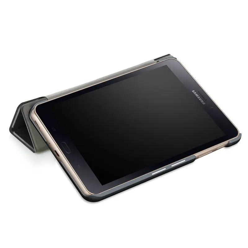 Ультратонкий Магнитный чехол для samsung Galaxy Tab A 8,0 T380 T385 8,0 дюймов, умный чехол, чехол для планшета из искусственной кожи+ пленка+ ручка