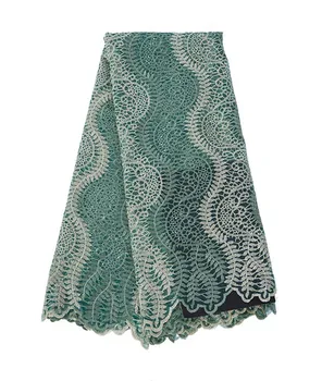 

New French Net Lace Fabric 2016 Latest african guipure lace fabric with stones mesh tulle fabric YD00455
