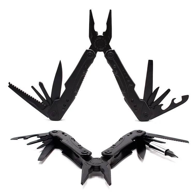 

High quality 9 in 1 portable multi-function outdoor folding pliers small folding knife folding pliers screwdriver multi-tool