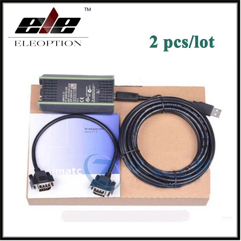 2x Eleoption PLC кабель для siemens S7 200/300/400 6ES7 972-0CB20-0XA0 USB-MPI + PC USB-PPI | Электроника
