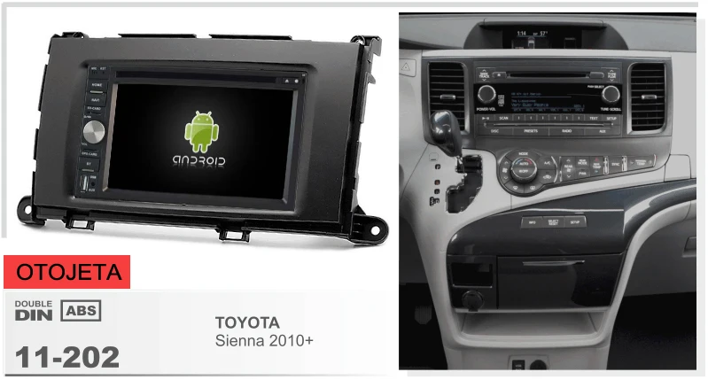 

Frame+android 6.0 car dvd player for toyota sienna 2010+ touch screen audio multimedia stereo radio tape recorder head units
