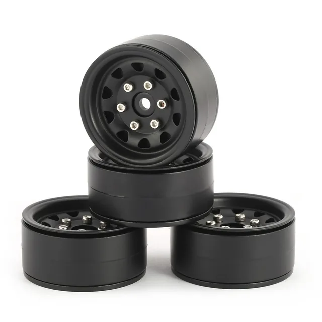 Special Offers AX-617 1.9inch RC Metal Wheels Hub Rim Set for Axial SCX10 RC4WD D90 1/10 RC Car RC Parts Accessories 4pcs