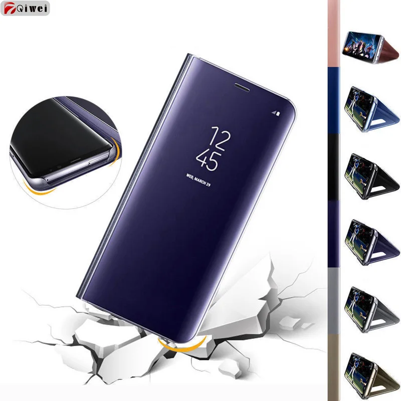 

Honor 7C 5.7 Case Flip Stand Mirror View Cases For Huawei Honor 7A Pro 7C Case Cover For Huawei Honor 7C Pro Funda Honor 7 A C