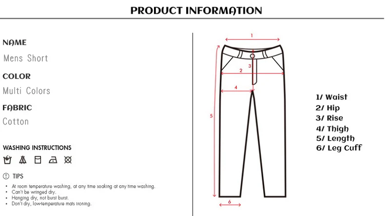 Product Information-Pants