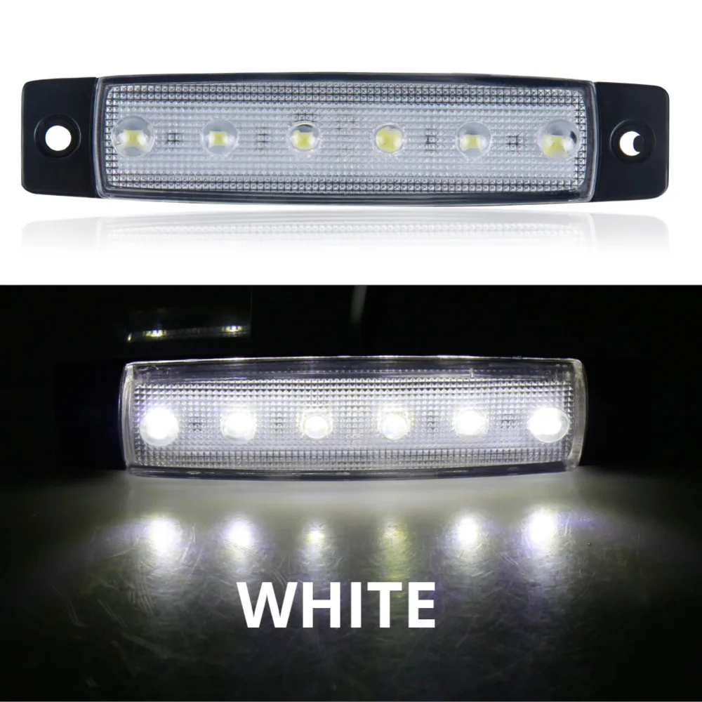 Автомобильный внешний светильник светодиодный 12V 24V 6 SMD авто шины Грузовик