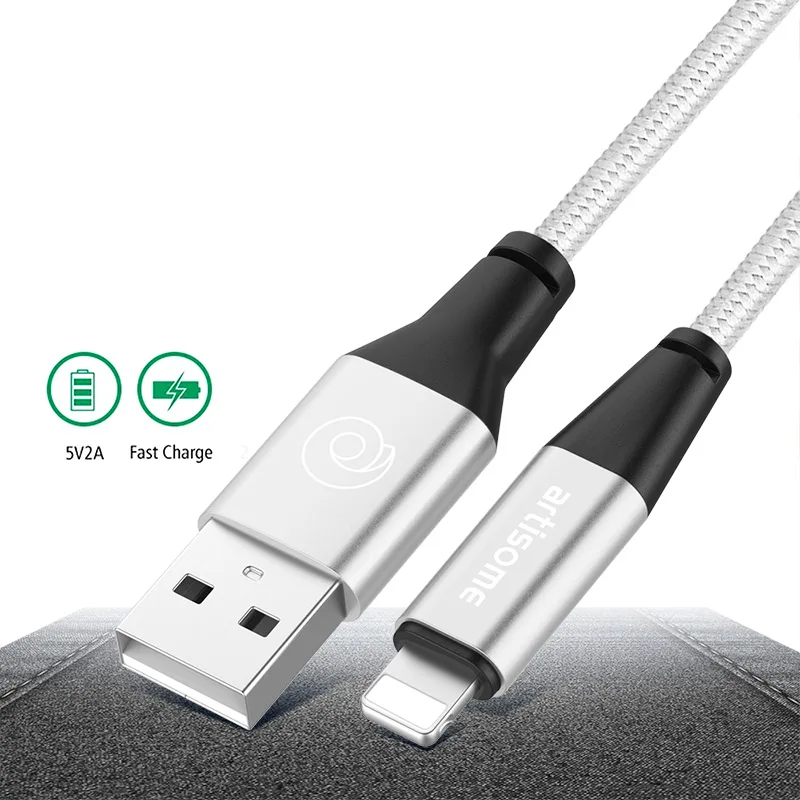 Artisome USB Cable For iPhone XS MAX Fast Charging Cable For iPhone X 8 7 6 s 2A USB Charging Data Cable Mobile Phone Cables     (8)