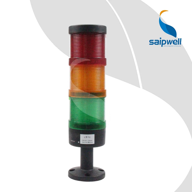 

IP65 3-Level signal tower lamp with 3 color red yellow and green screw connecting base security/alarm/warning indicator light