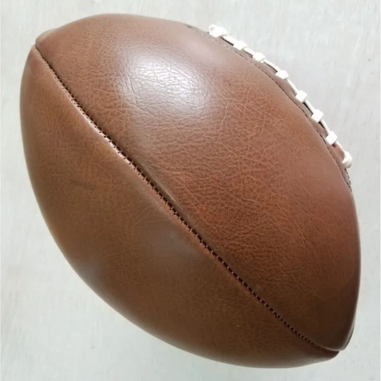 Deporte al aire libre Rugby bola del fútbol americano vintage pu tamaño 9 para universitarios adolescentes entrenamiento/Decoración