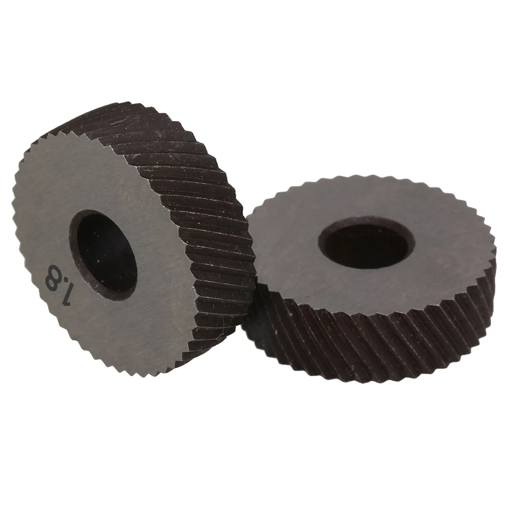 1 Pair 1.8mm Gear Hob Wheel Knurled Wheel Knife Textured Knurled Lathe Embossing wheel Machine Tools Accessories