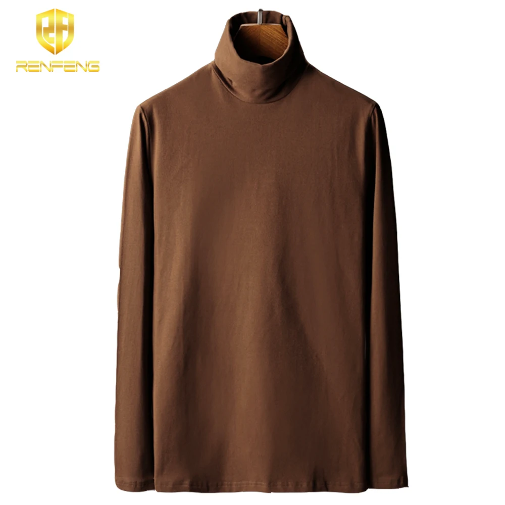 pull homme 2018 pullover mens t shrits long sleeves t shirt men turtleneck Pack of 5 thick clothes thermo ndershirts S-4XL size (7)