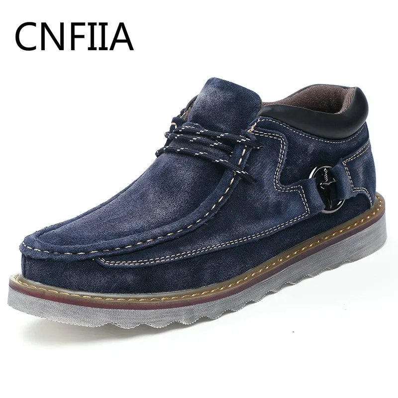 

CNFIIA Men Shoes Designer Male Bule Brown Brand Footwear Luxury Mens Casual Suede Shoes Hot Sale Sneakers Autumn Winter 2018 New