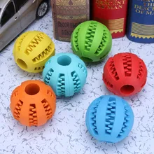 Собака резиновый мяч игрушка для домашних животных интерактивные резиновые шарики кошка щенок эластичность зубы мяч для домашних животных жевательная игрушка мяч синий зеленый красный желтый