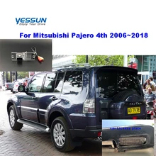Yessun автомобиля камера заднего вида, устанавливаемая на номерной знак для Mitsubishi Pajero 4 2006 2007 2008 2009 2010 2011 2012~ автомобиля камера заднего вида для парковки
