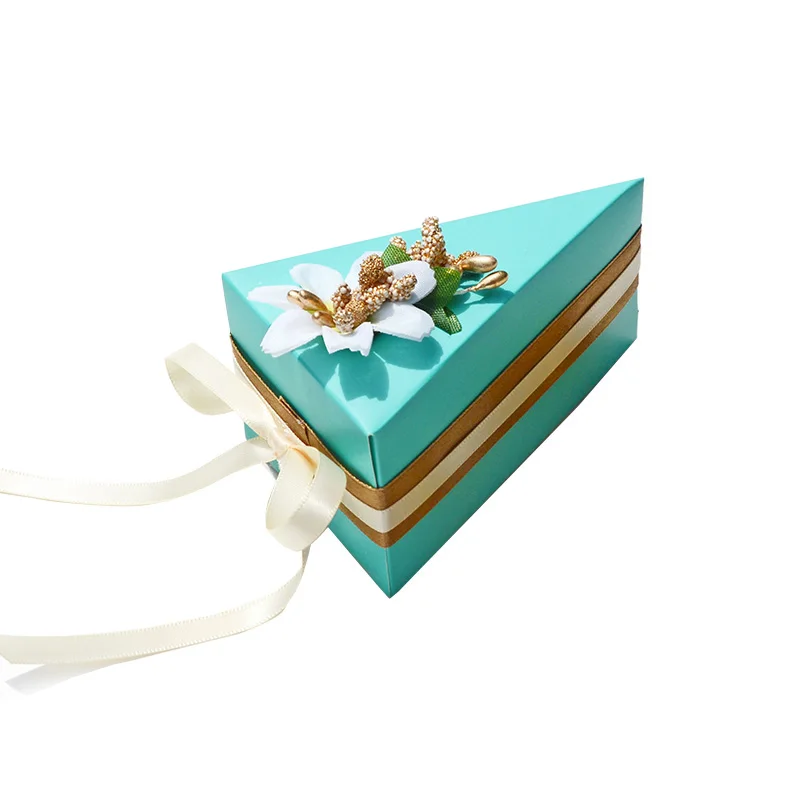 50 шт./лот 2018 свадебный подарок коробку треугольные свадебной коробка конфет лесная тема бесплатная раздача подарков на вечеринке коробка