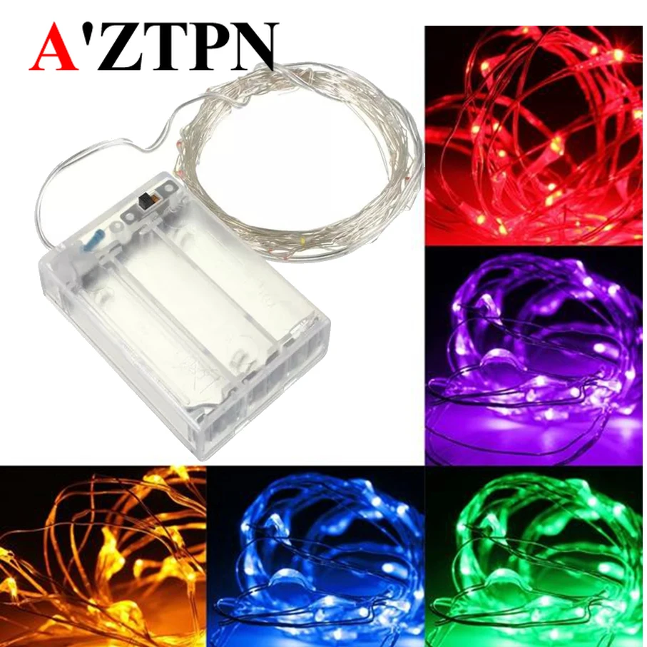 

LED String lights Battery powered waterproof Fairy String Night Lights For Garland Home Christmas Wedding Party Holidays Lights