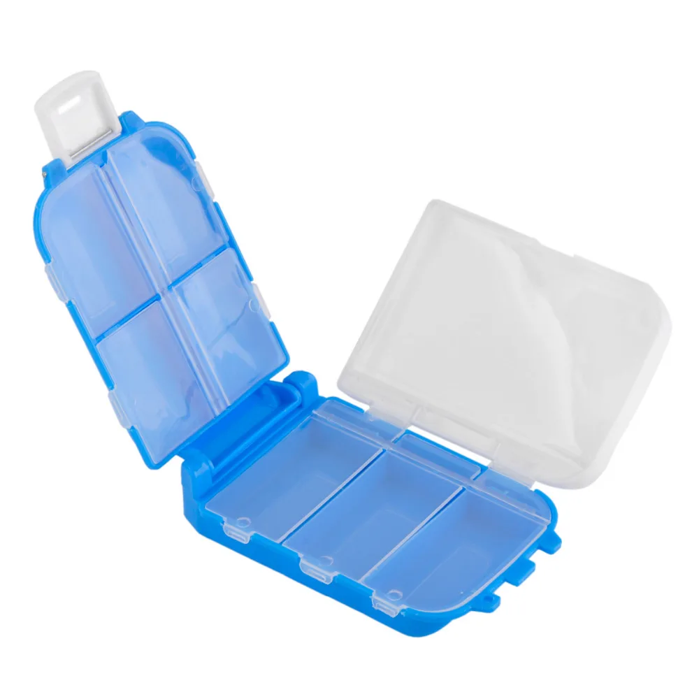 

1pc Pill Box Folding Medicine Container Pill Box Storage Case Container Pill Organizer Refillable Box Bottle