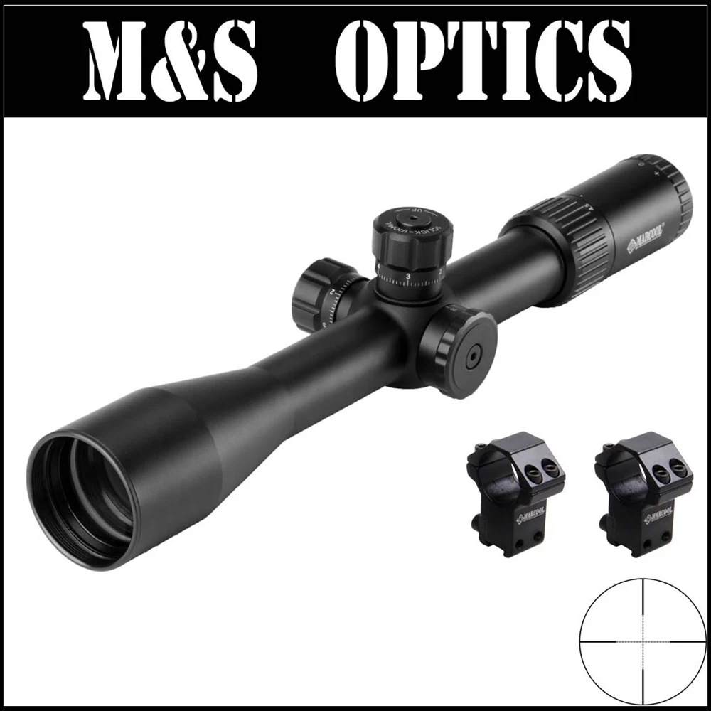 MARCOOL ALT 4.5-18X44 SF RIFL Side Focus Airsoft Air Guns Optic Sight Rifles Hunting Riflescope with Scope Mounts Made In China