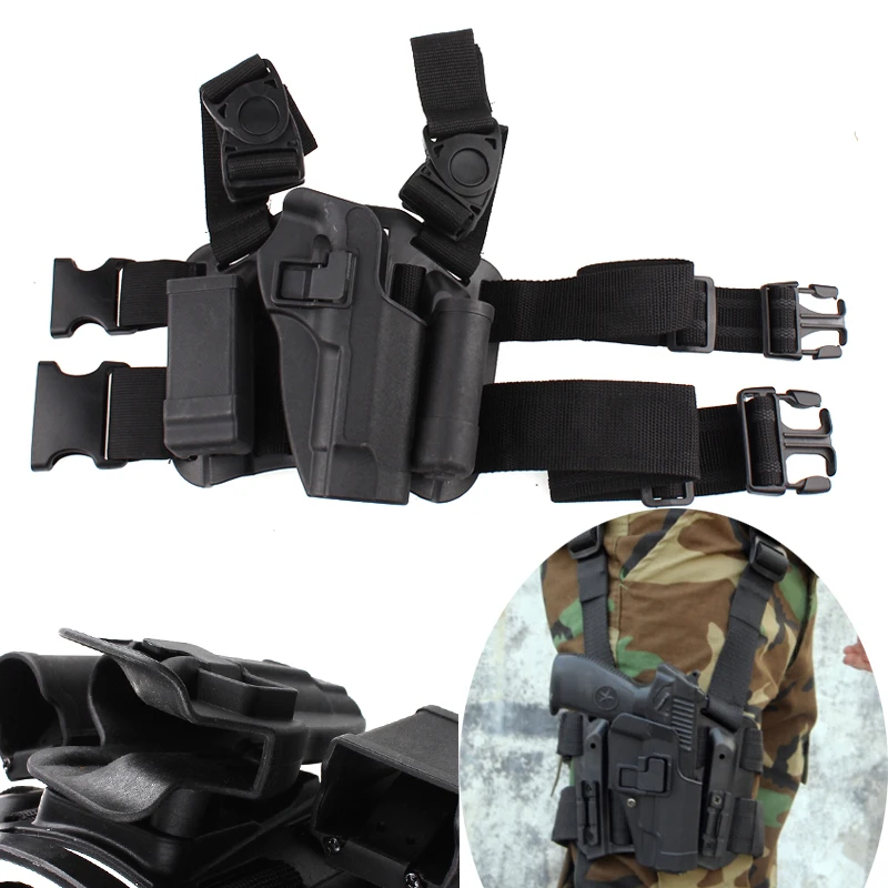 

Beretta m9 Leg holster Outdoor Hunting Tactical Puttee Wrap-around Set Thigh leg Holster for beretta m9 92