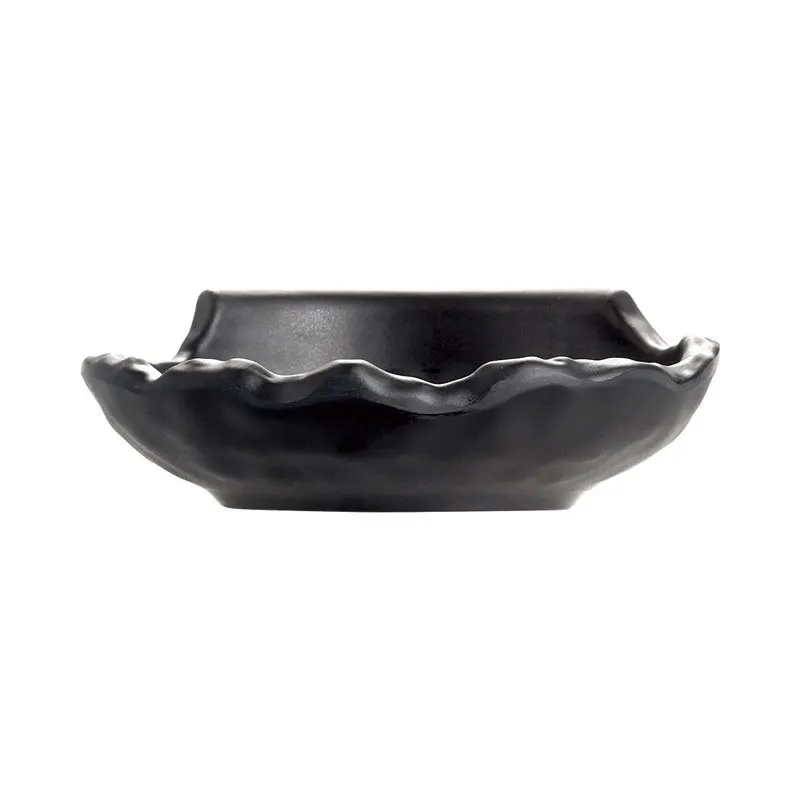 Yilala-Plastic-Dinner-Plate-Melamine-Salad-Dishes-Creative-Black-Color-Unbreakable-Tableware-Household-Dinnerware-for-Snack (3)