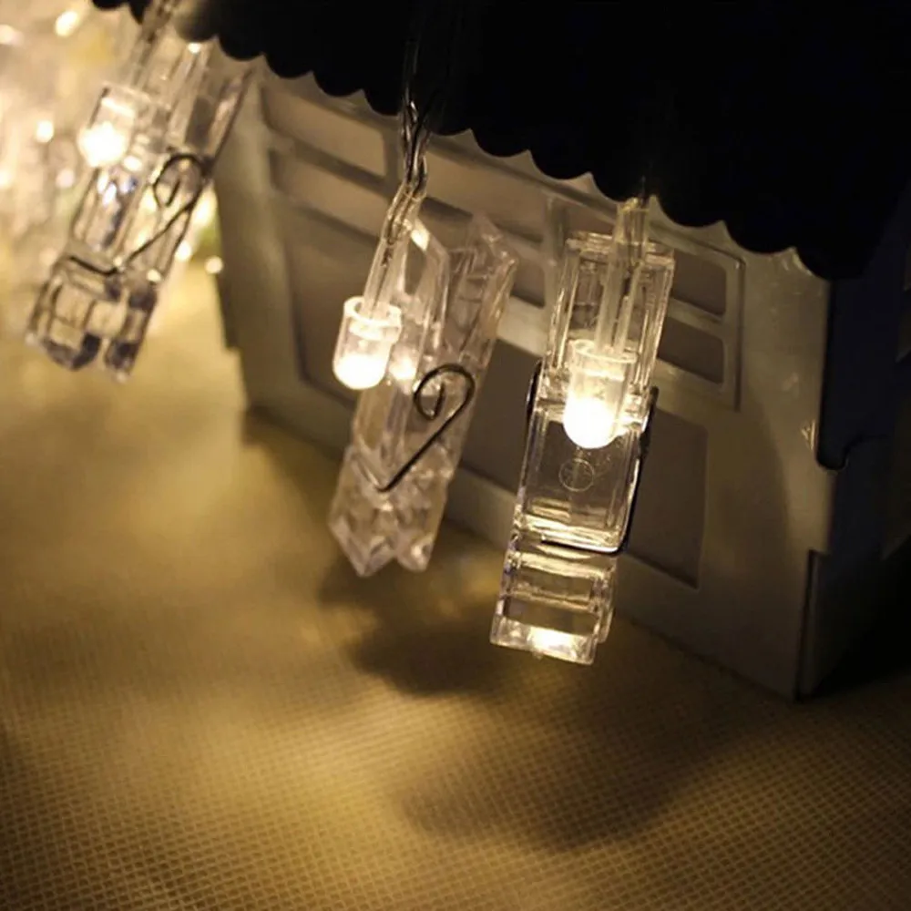 CARPRIE 1,5 м 10 Светодиодный светильник-гирлянда, настенный светильник с зажимами для фотографий, прищепки для фото, светильник-гирлянда, светильник для внутреннего декора, модная гирлянда
