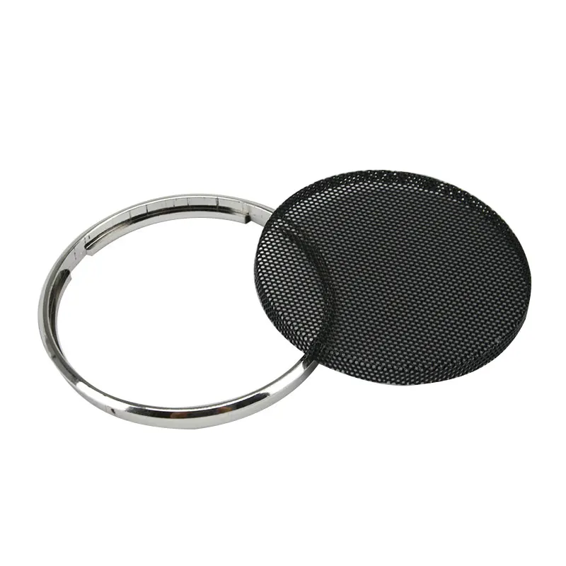 GHXAMP 2PCS 1 inch 2 inch 6.5 Speaker Grill Mesh Enclosure Car Loudspeaker Protective Cover Tweeter Net Silver Spray Black