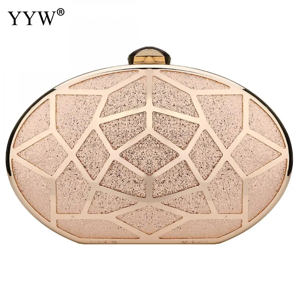 rose gold Сумка-клатч с геометрическим узором, вечерняя сумочка, элегантная цепочка, сумка через плечо для женщин, вечерние сумки на плечо, Свадебные вечерние сумки для свиданий - Цвет: rose gold