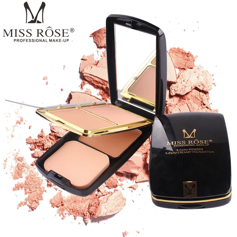 

Face beauty products base pressed powder cosmetics A164 matte fix palette Miss Rose maquiagem contorno makeup compact powder