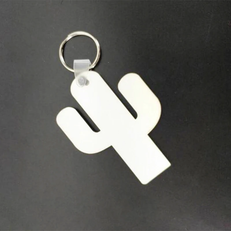 

Wholesale 10pcs DIY MDF Double Blank Key Chain Sublimation Wood Key Ring For Heat Press Transfer Jewlery Photo Gift