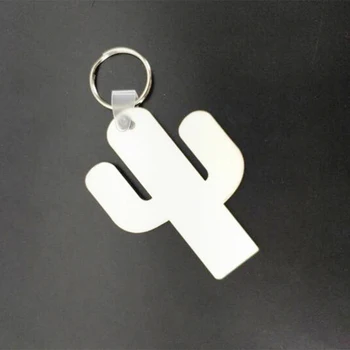 

Wholesale 50pcs DIY MDF Double Blank Key Chain Sublimation Wood Key Ring For Heat Press Transfer Jewlery Photo Gift
