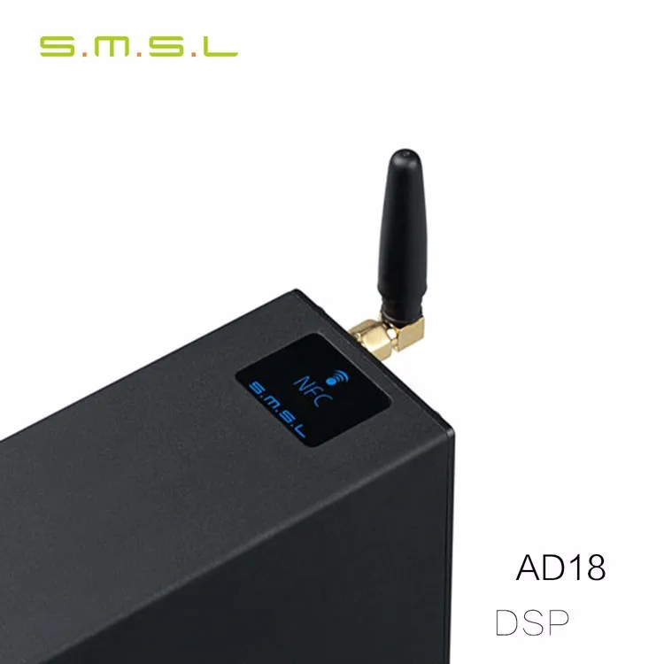 SMSL AD18 Hi-Fi аудио стерео усилитель Bluetooth 4,2 полный цифровой усилитель мощности поддержка Apt-X USB DSP 2,1 для динамика