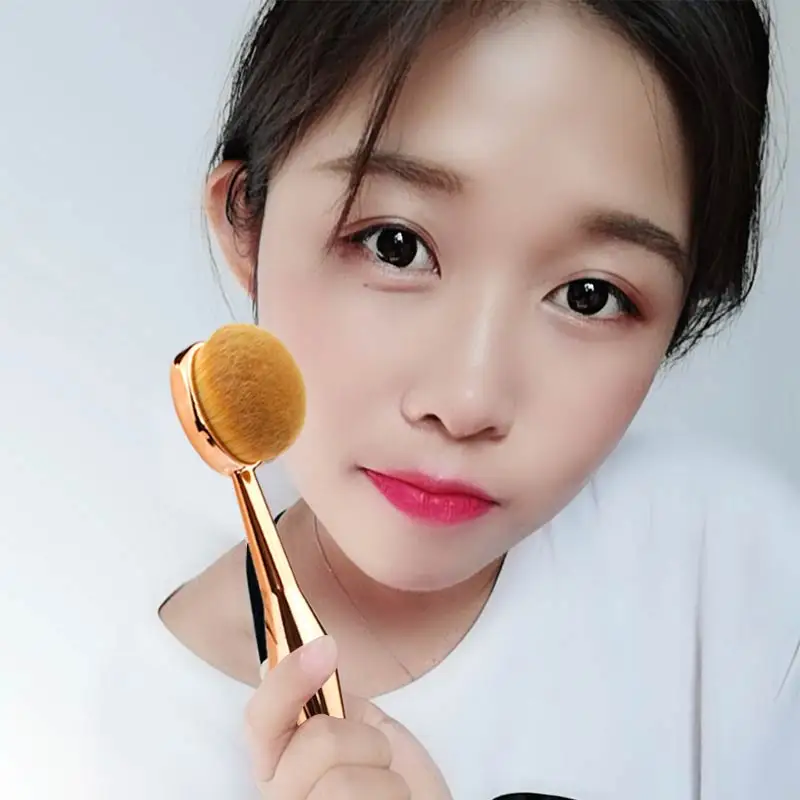 

Makeup Brushes 1PC Make Up Mermaid Toothbrush The New Mermaid Foundation Oval Brush Oval Foundation Brush