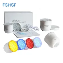 4 цвета светодиодный светодиодная маска для лица терапия по омоложению кожи электрическая лампа для лица против акне, морщины удаления Красота салон Уход за кожей лица Уход за телом