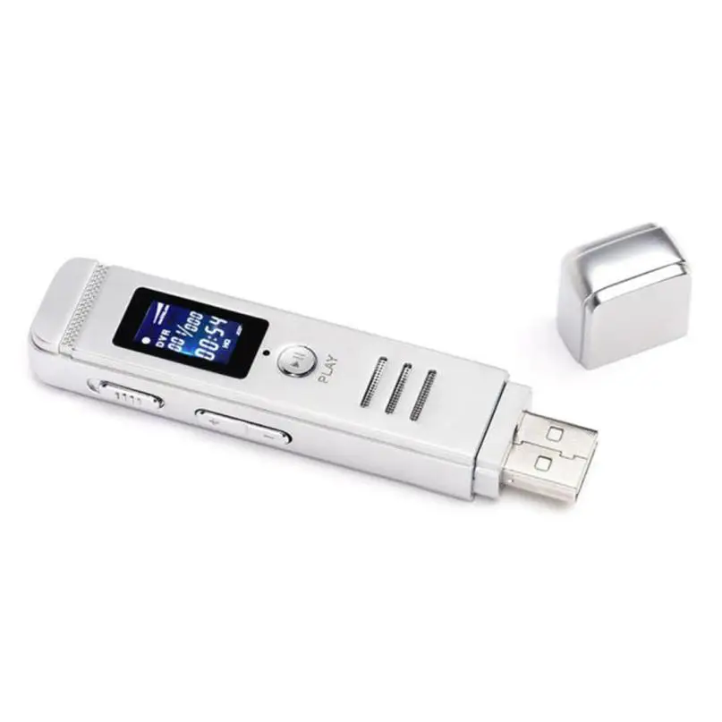 Скрытый диктофон 8 Гб USB ЖК экран цифровой Аудио Диктофон MP3 плеер Walkman Hifi Mp3 _ STW|mp3