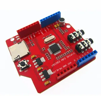 

VS1053 VS1053B Stereo Audio MP3 Player Shield Record Decode Development Board Module With TF Card Slot UNO R3 One