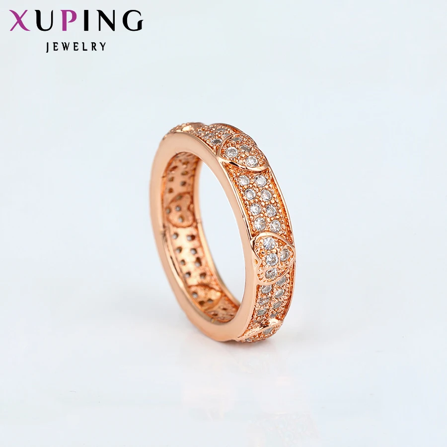 Xuping, модное кольцо, специальный дизайн, кольца для женщин, высокое качество, розовое золото, цвет, покрытие, шарм, рождественские подарки 11830