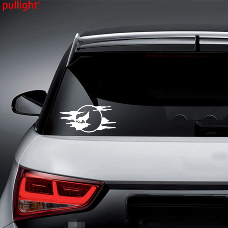 Attractive Wolf Howling Moon Silhouette Car Truck Window White Vinyl Decal Sticker Cool Graphics Attractive Wolf Howling Moon Silhouette Car Truck Window White Vinyl Decal Sticker Cool Graphics