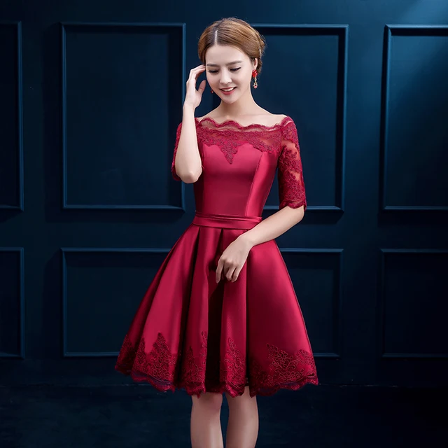 Satin Short Cocktail Dresses