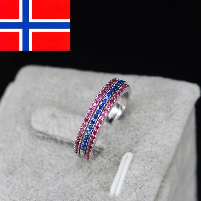 CWWZircons Brand Fashion 3 pcs Engegament Wedding Ring Set Mixed Color Round Red Green Blue Cubic Zirconia Rings For Women R016 style 9