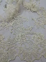  New Arrival African Lace Free Shipping ! ZH-8330 African Net Lace High Quality French Fabric with beads Embroidery